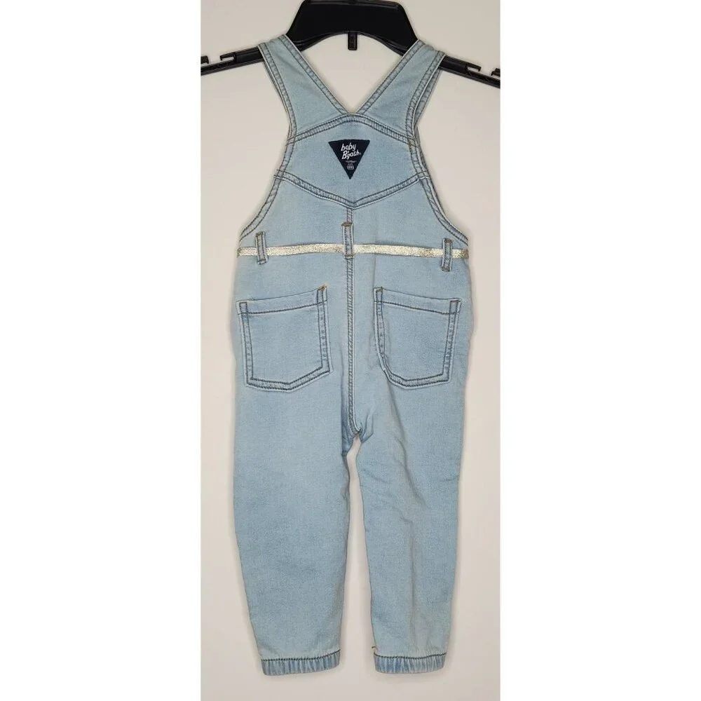 Vintage OshKosh B’gosh Jean Denim Chambray Overalls Girls 18M Osh Kosh Baby B’go